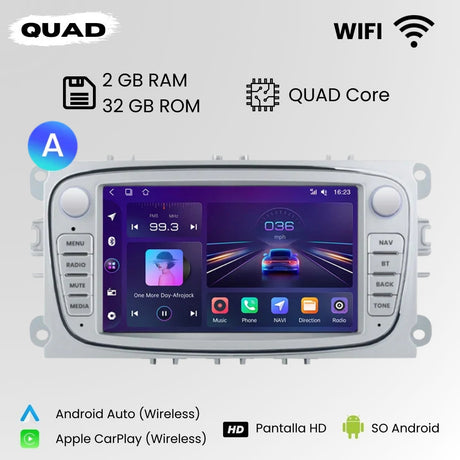 Radio Android Auto Carplay Ford Focus C-Max S-Max Mondeo Galaxy Kuga