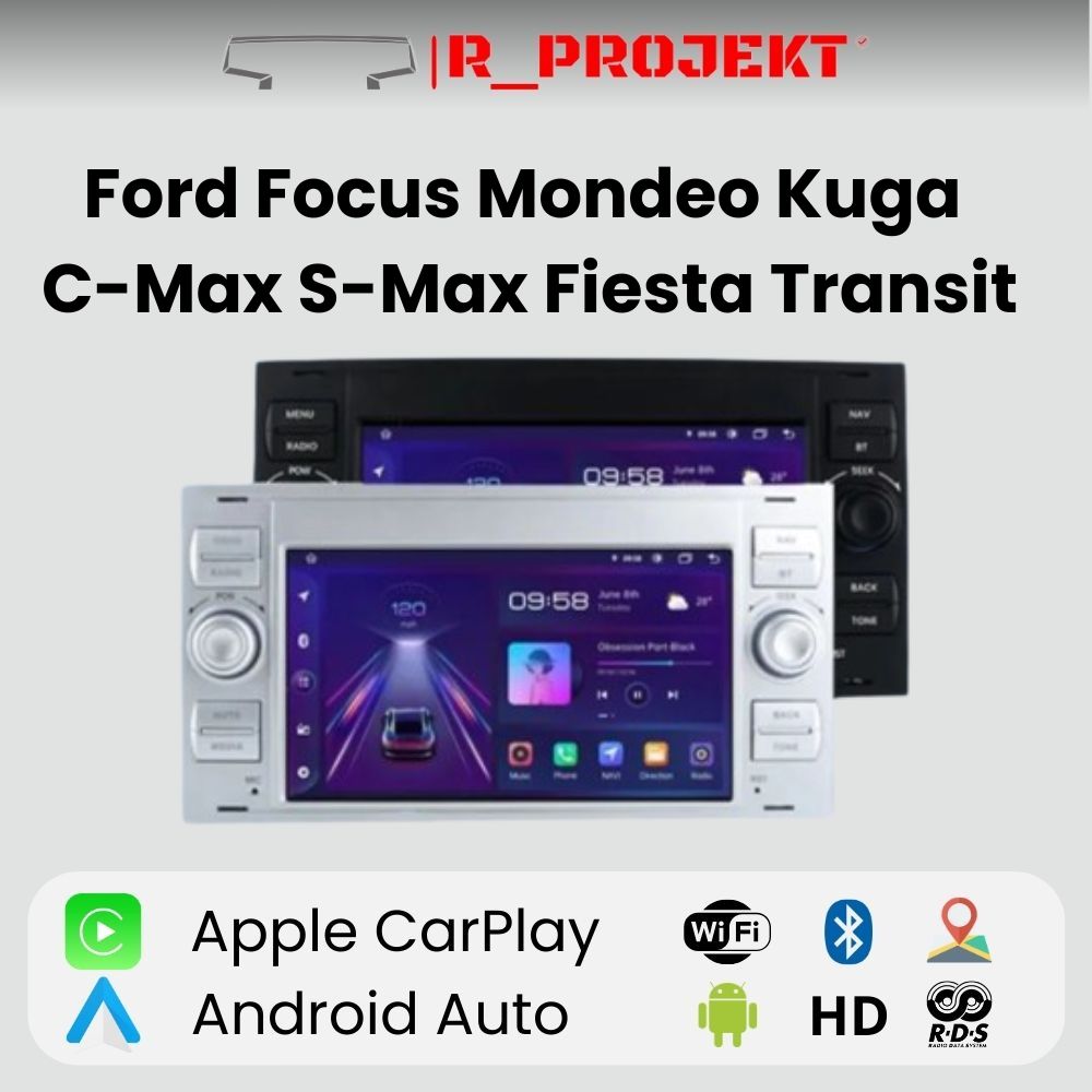 Android Autoradio Carplay <tc>Ford</tc> <tc>Focus</tc> Mondeo <tc>Fiesta</tc> Transit Kuga C-Max S-Max