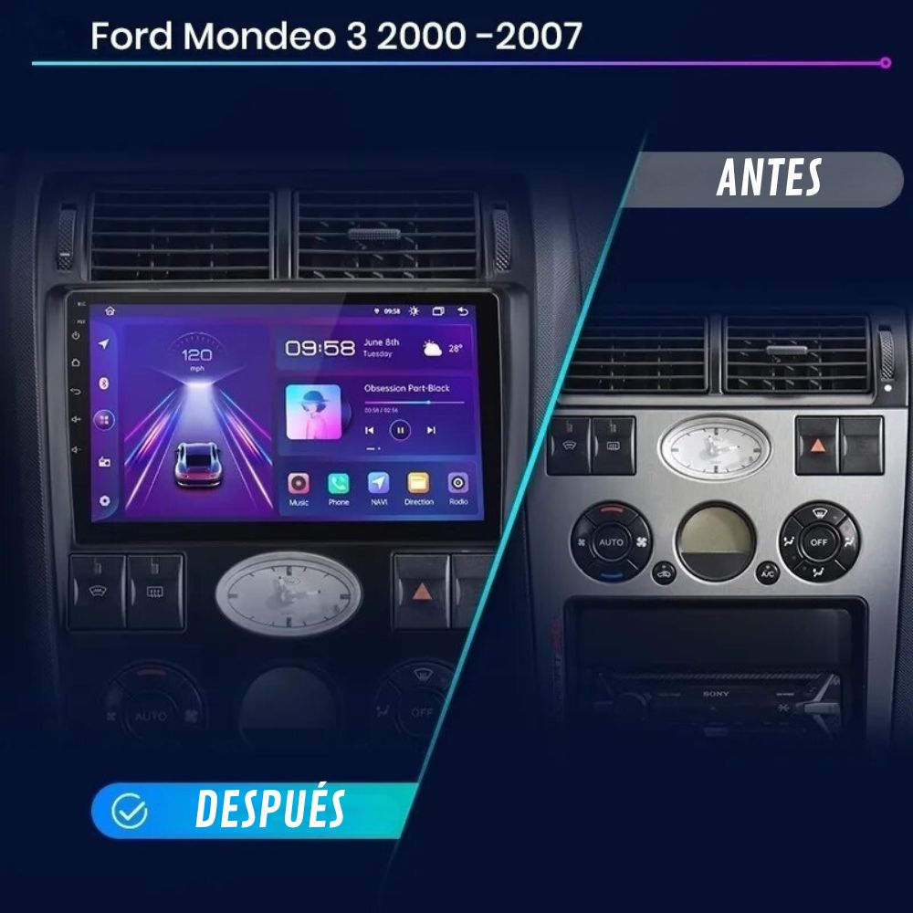 Android Auto Radio Carplay Ford Mondeo 3 2000 - 2007