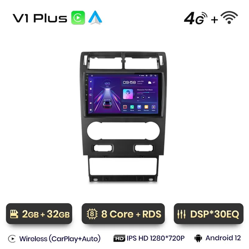 Radio Android Auto Carplay <tc>Ford</tc> Mondeo 3 2004 - 2007