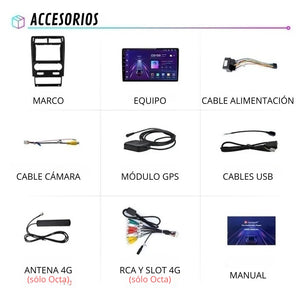 Android Auto Carplay screen Ford Mondeo 3 2004 - 2007