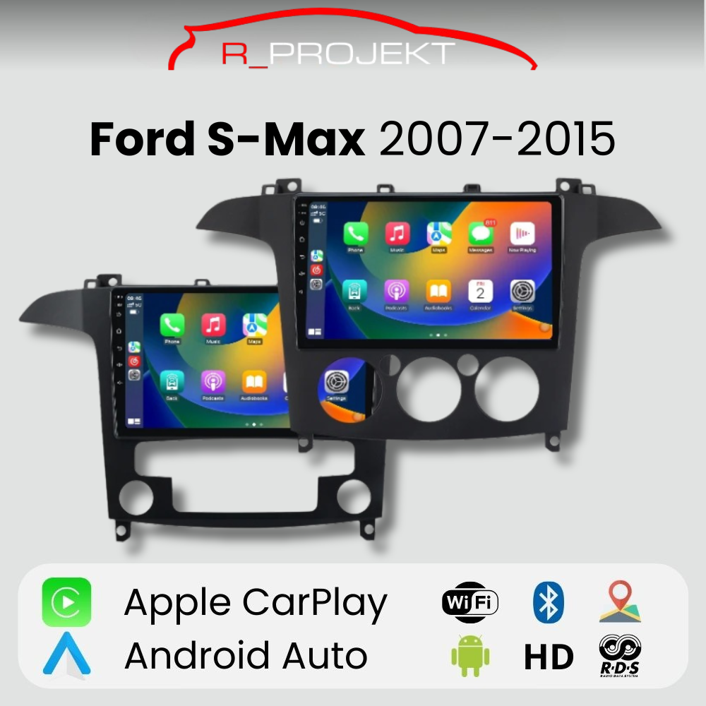 Radio Android Auto Carplay Ford S-Max 2007-2015