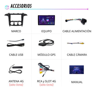 Android Auto Carplay Screen Ford S-Max 2007-2015