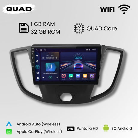 Radio Android Auto Carplay Ford Transit 2015 - 2018