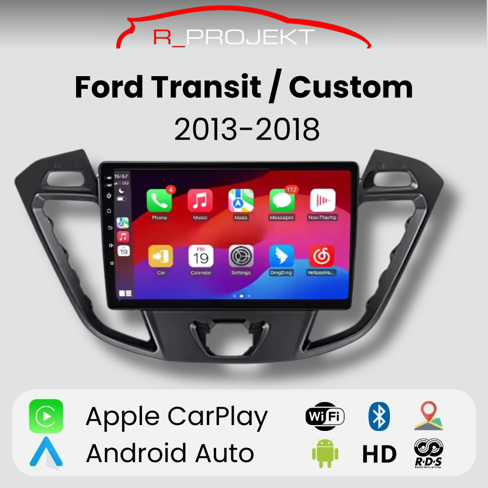 Radio Android Auto Carplay Ford Transit / Custom 2013-2018