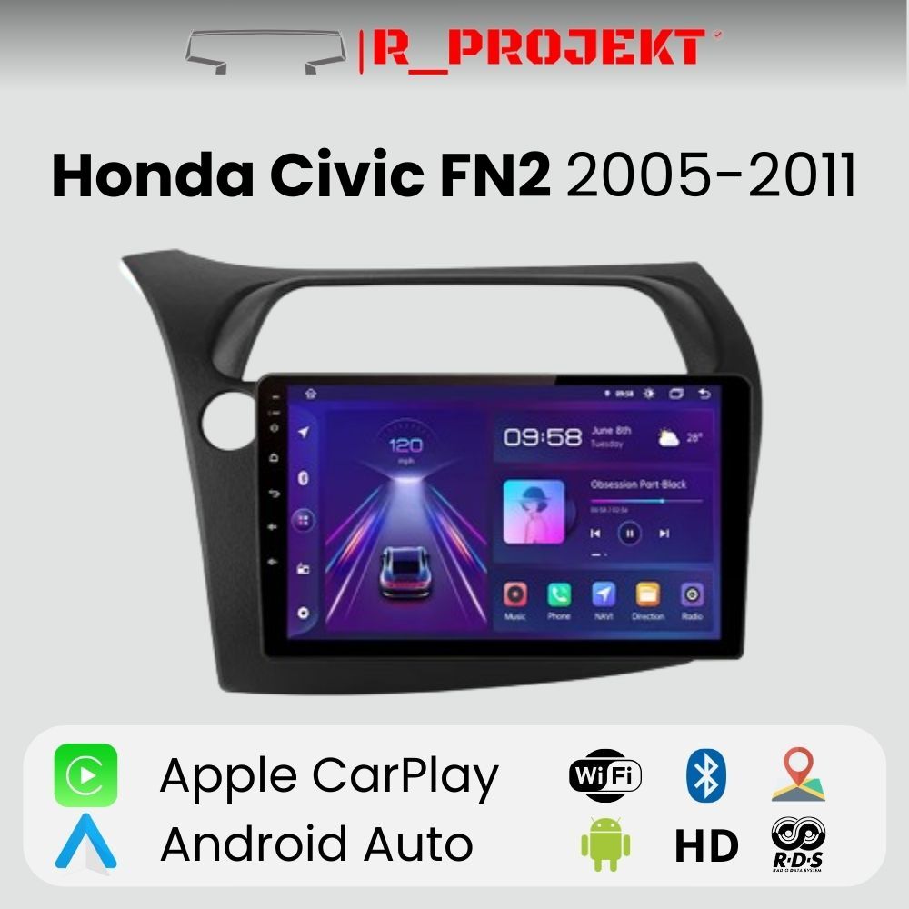 Radio Android Auto Carplay Honda Civic 2005-2011