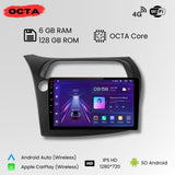 Radio Android Auto Carplay Honda Civic 2005-2011