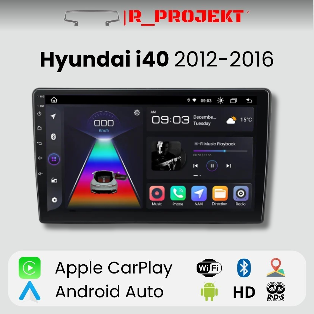 Android Autoradio Carplay Hyundai i40 2012-2016