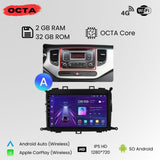 Android Auto Radio Carplay Kia Carens 2013-2018