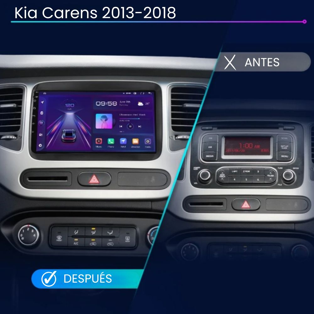 Android Auto Radio Carplay Kia Carens 2013-2018