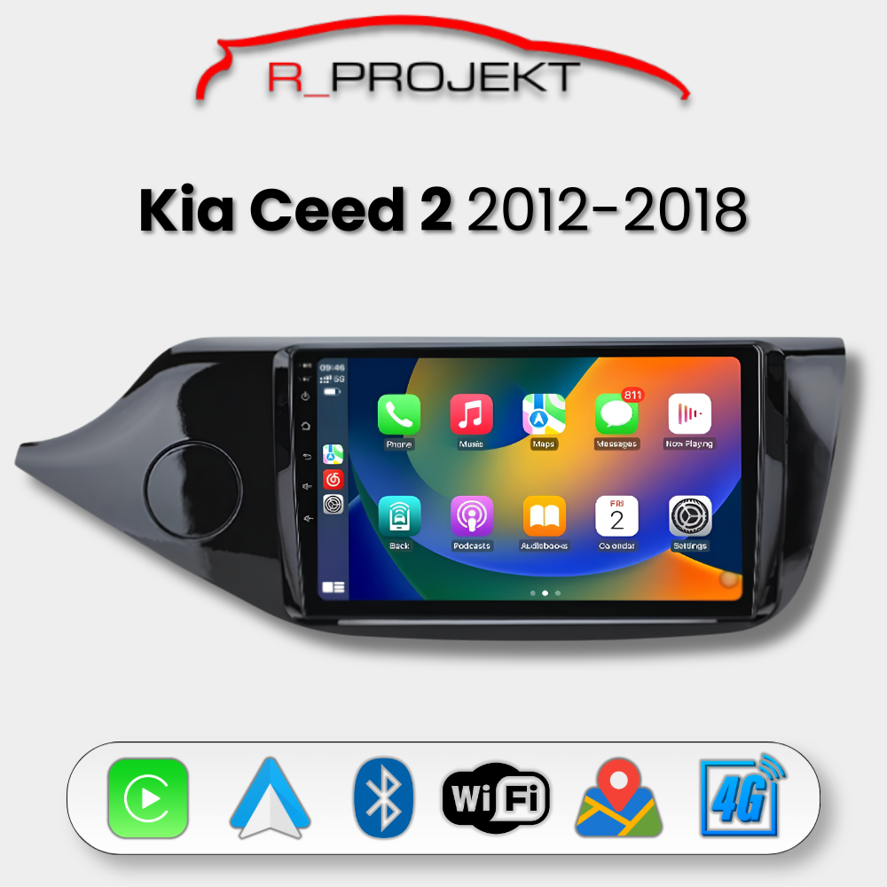 Android Auto Carplay Head Unit Kia Ceed Cee'd 2 2012-2018