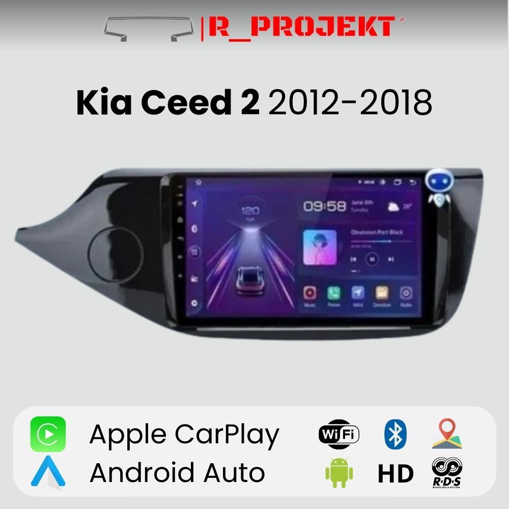 Android Auto Radio Carplay Kia Ceed Cee'd 2 2012-2018