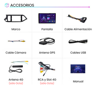 Android Auto Carplay Screen for Kia Picanto 2011-2016