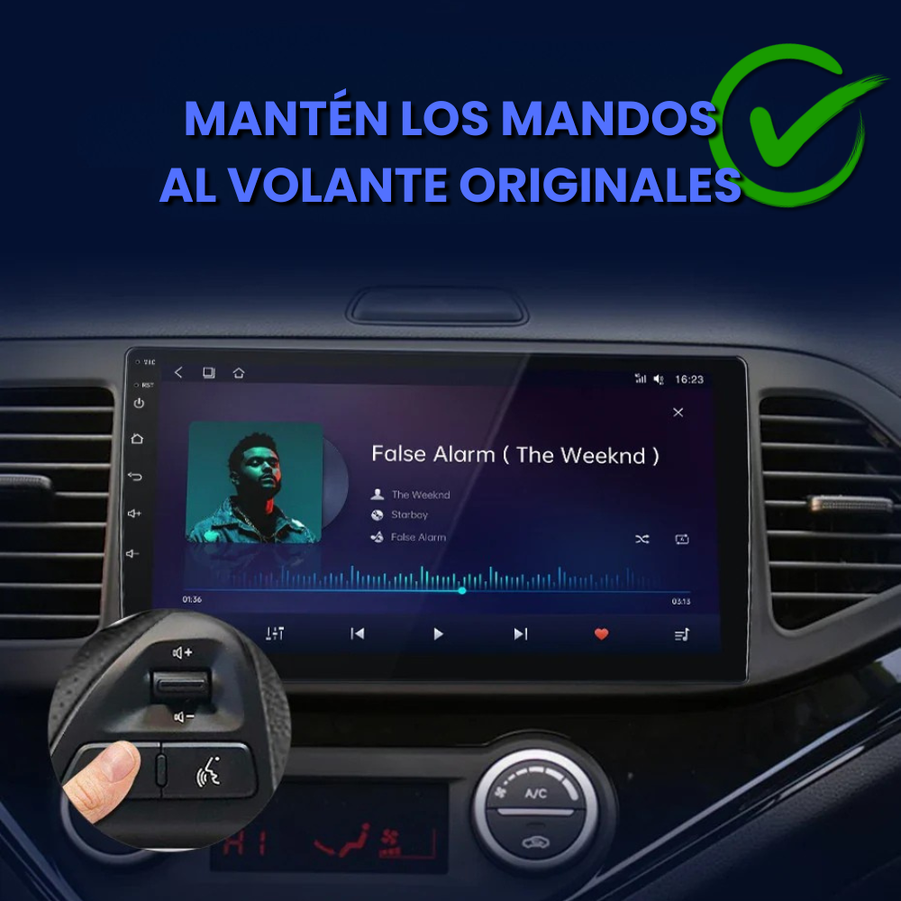 Android Auto Radio Carplay Kia Picanto 2011-2016