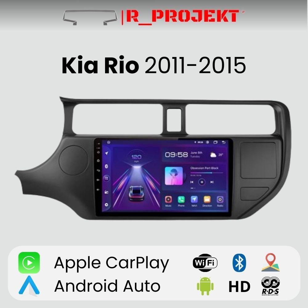 Android Autoradio Carplay Kia Rio 2011-2015