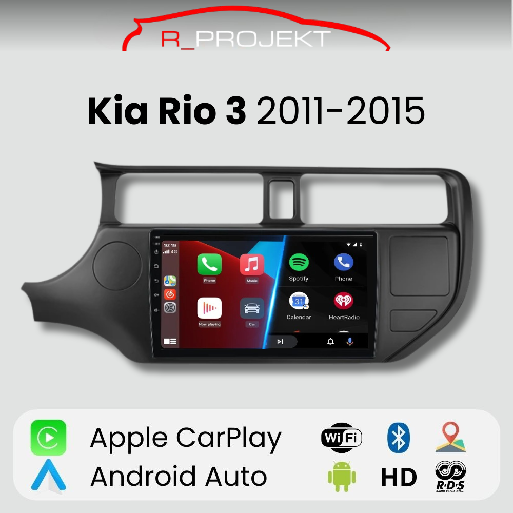 Android Auto Radio Carplay Kia Rio 2011-2015