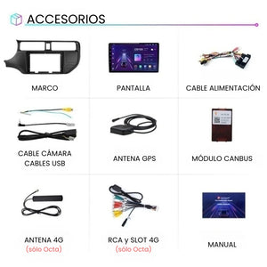 Android Auto Carplay Kia Rio 2011-2015 Screen