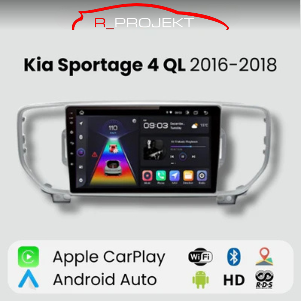 Android Autoradio Carplay Kia Sportage 4 QL 2016-2018