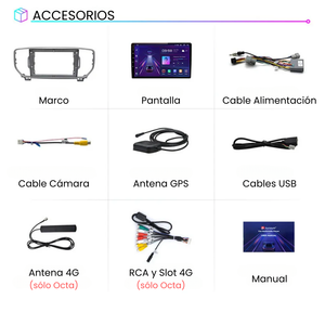 Head Unit Android Auto Carplay Kia Sportage 4 QL 2016-2018