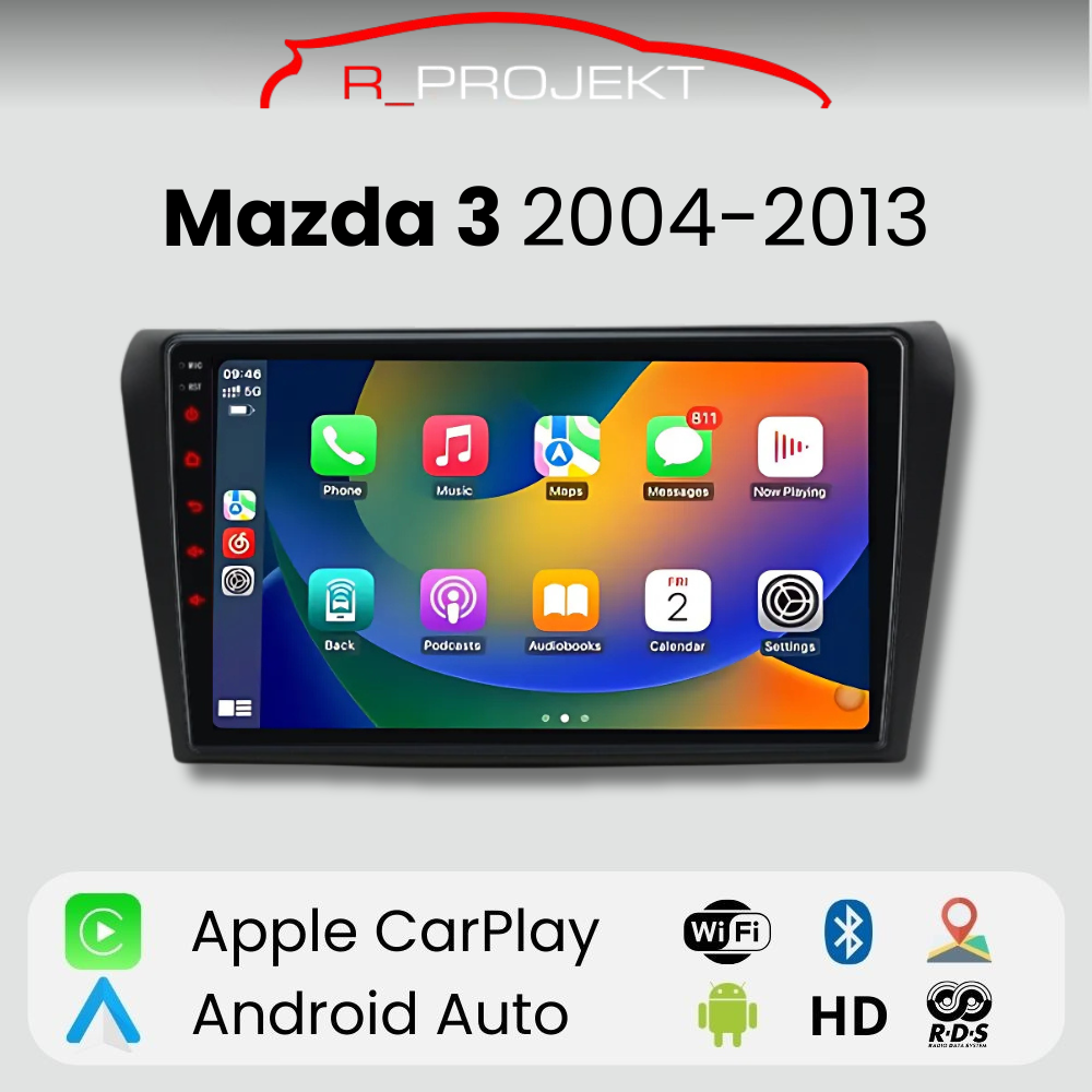 Android Auto Radio Carplay Mazda 3 2004-2013