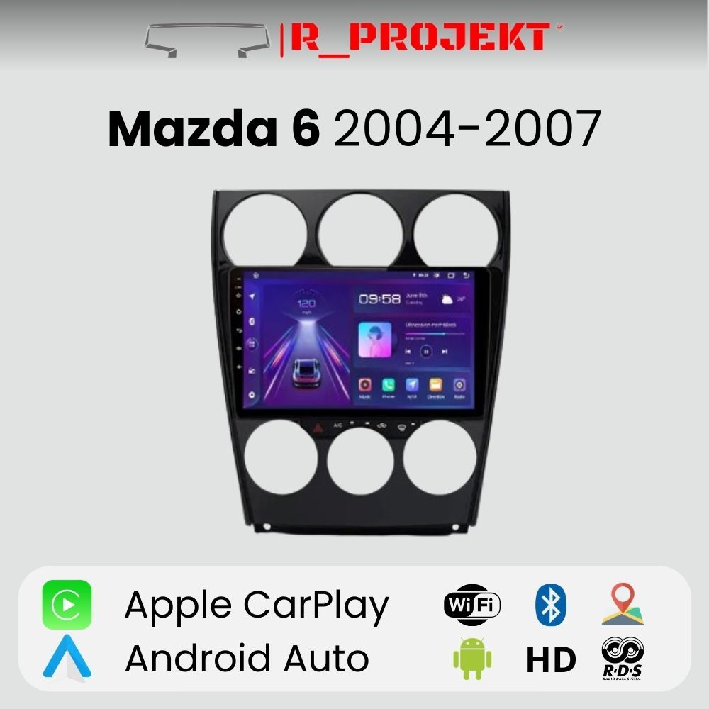 Android Autoradio Carplay Mazda 6 2004 - 2007