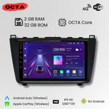 Radio Android Auto Carplay Mazda 6 2007 - 2013