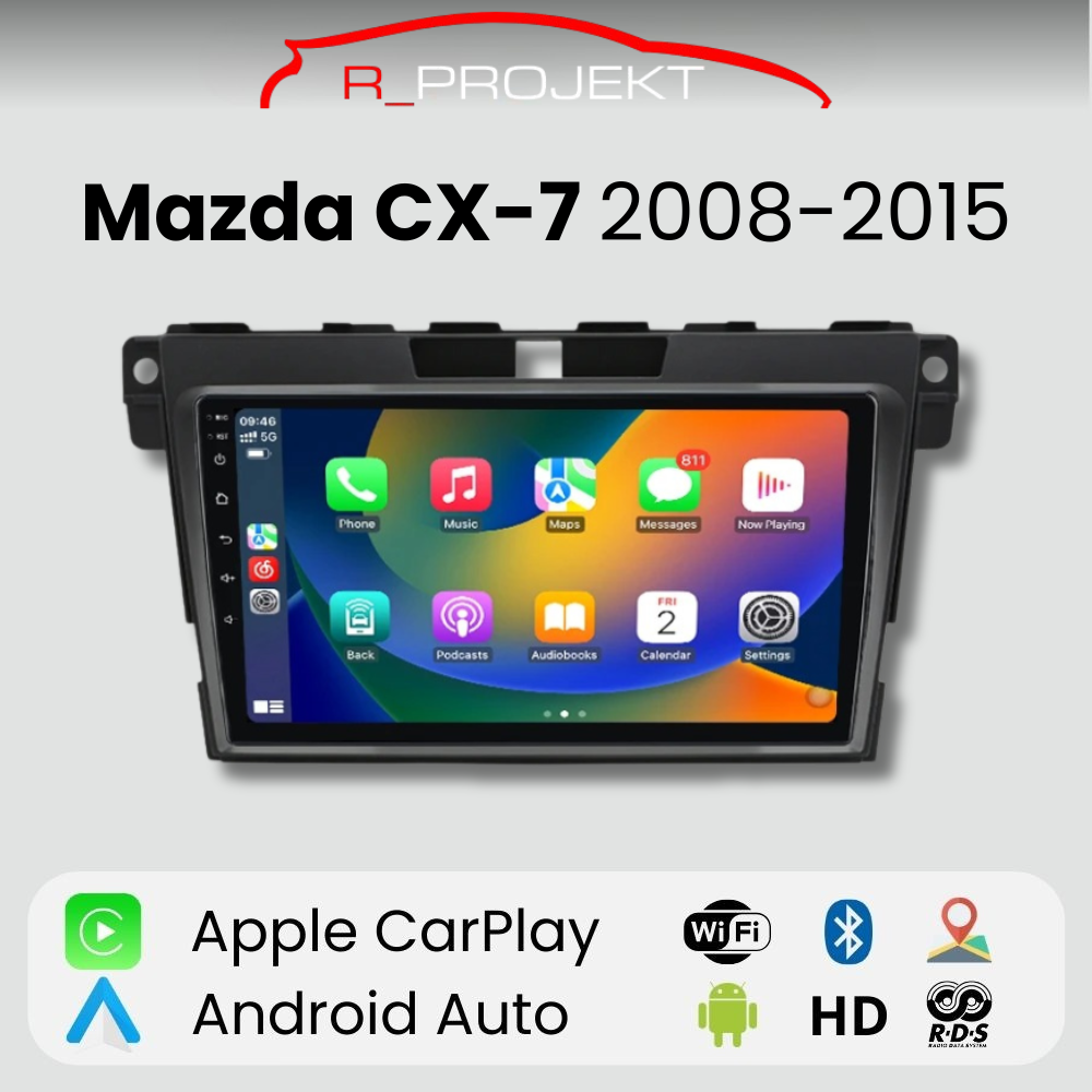 Radio Android Auto Carplay Mazda CX-7 CX7 2008 - 2015