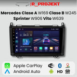 Radio Android Auto Carplay Mercedes Clase A W169 Clase B W245 Sprinter W906 Vito W639