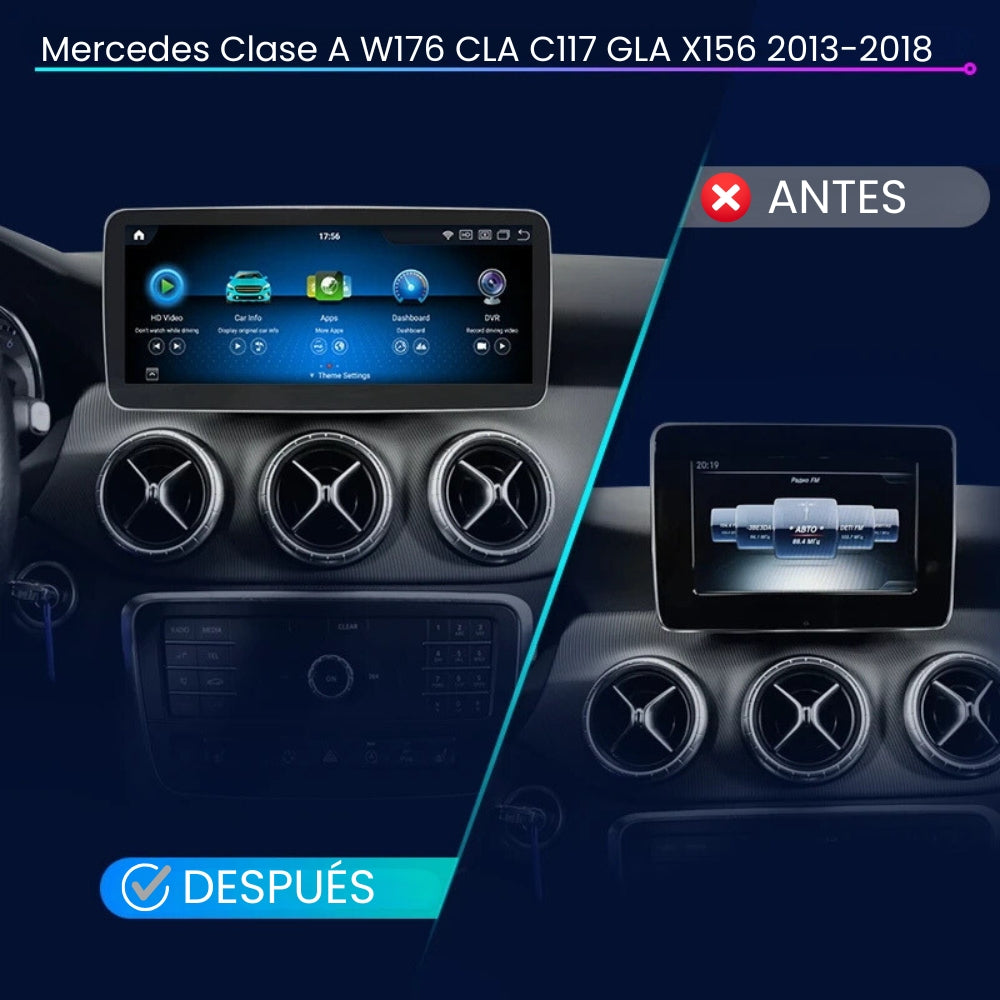 Android Autoradio Carplay Mercedes A-Klasse W176 CLA C117 GLA X156 2013–2018