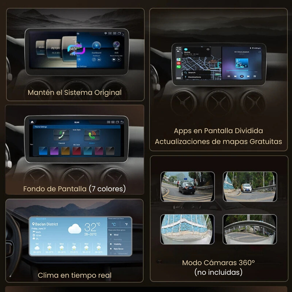 Android Autoradio Carplay Mercedes A-Klasse W176 CLA C117 GLA X156 2013–2018