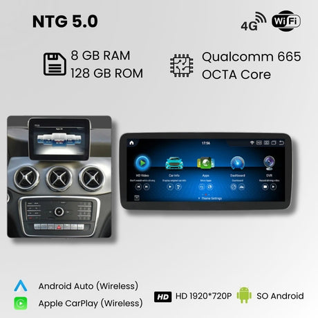 Radio Android Auto Carplay Mercedes Clase A W176 CLA C117 GLA X156 2013-2018