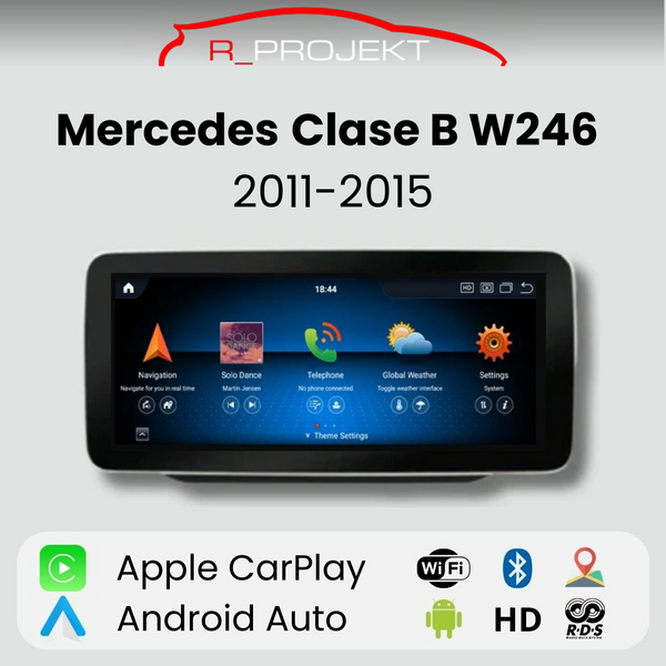 Android Auto Carplay screen for Mercedes B-Class W246 2011-2015