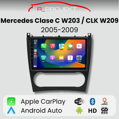 Android Auto Carplay Screen for Mercedes C-Class W203 CLK W209 2005-2009