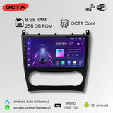 Android Auto Radio Carplay Mercedes C Class W203 CLK W209 2005-2009