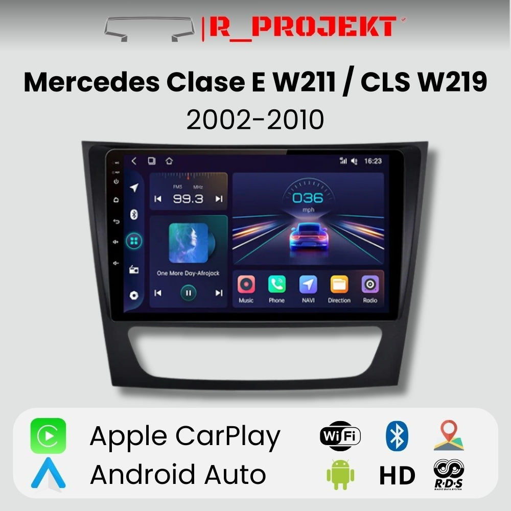 Android Autoradio Carplay Mercedes E-Klasse W211 CLS-Klasse W219 2002–2010