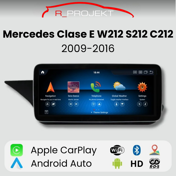 Android Auto Carplay Screen Mercedes E Class W212 S212 C207 A207 2009-2016