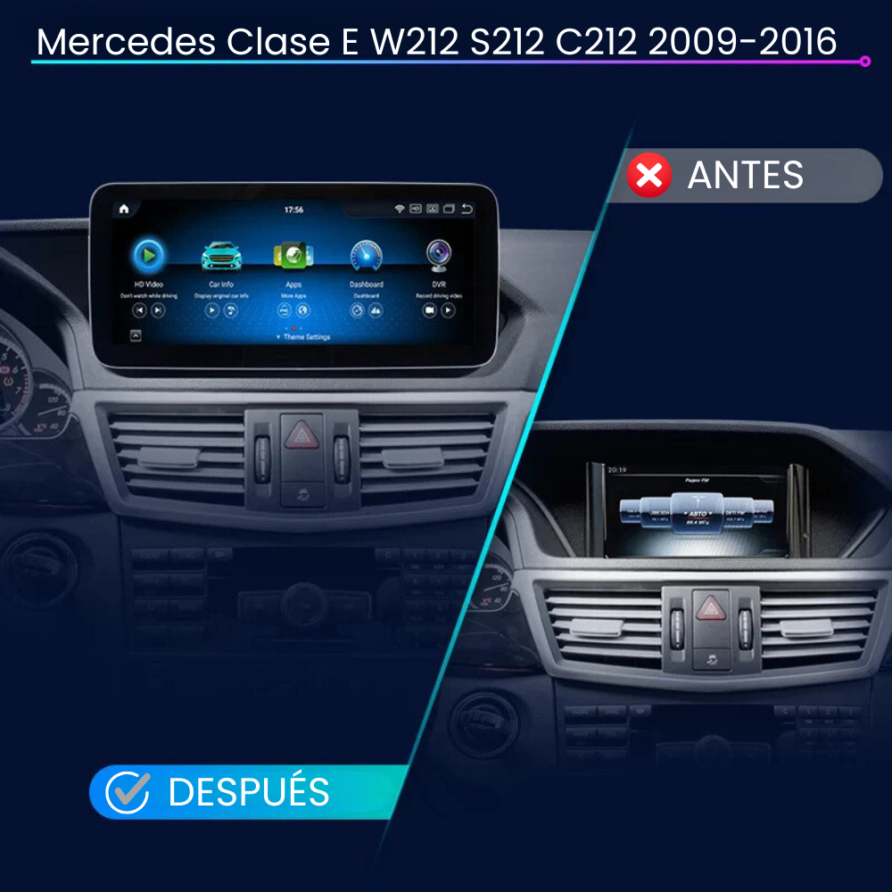 Radio Android Auto Carplay Mercedes Clase E W212 S212 C212 2009-2016