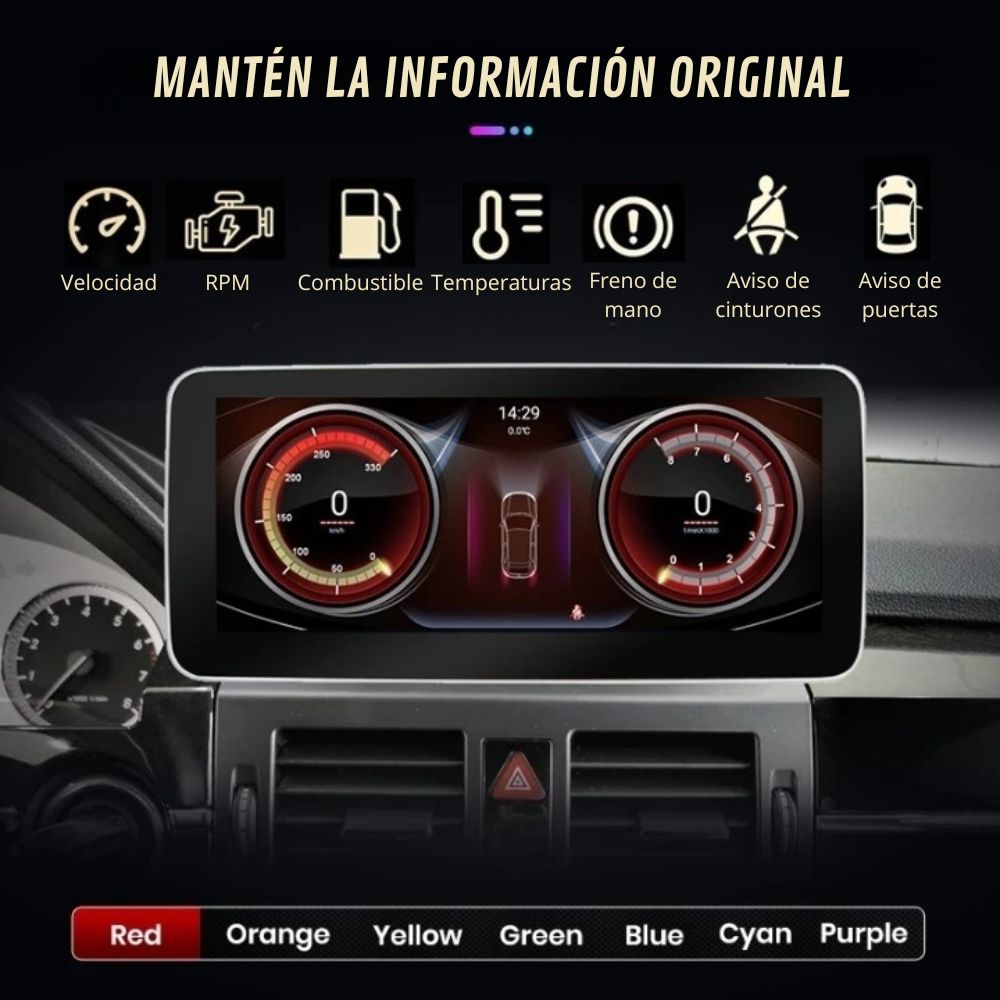 Android Autoradio Carplay Mercedes GLK Klasse X204 2008 - 2015