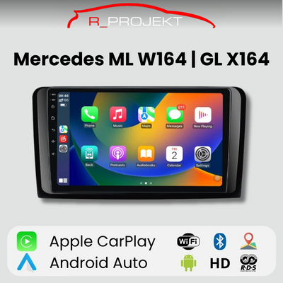 Android Auto Carplay Screen Mercedes ML W164 GL X164