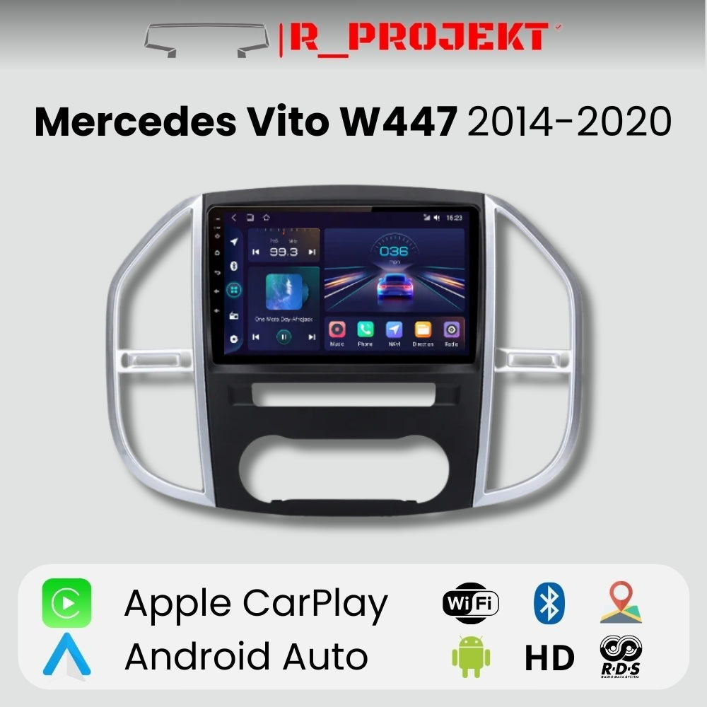 Radio Android Auto Carplay Mercedes Vito W447 2014-2020