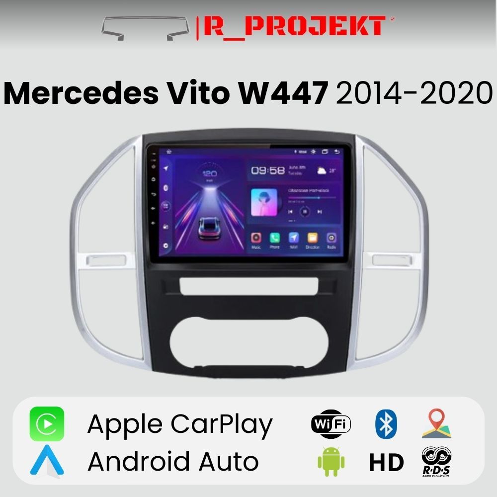 Android Auto Radio Carplay Mercedes Vito W447 2014-2020