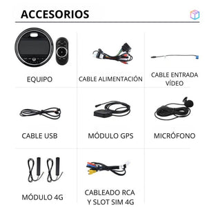 Radio Android Auto Carplay Mini Cooper R60 2011-2014 RProjekt