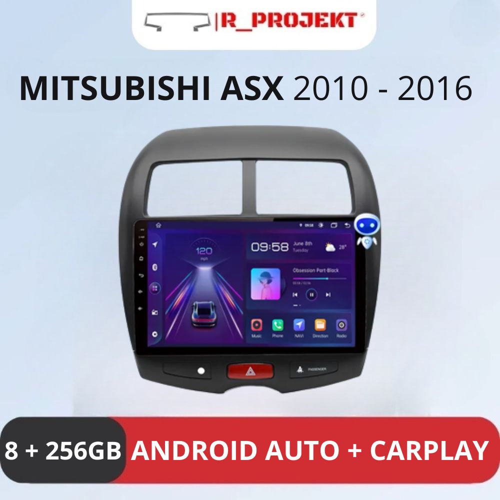 Touch Screen radio Android Auto Carplay Mitsubishi ASX 2010 - 2016 ...
