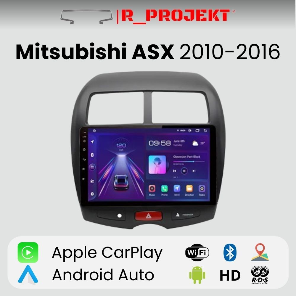 Android Autoradio Carplay Mitsubishi ASX 1 2010 - 2016