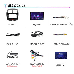 Android Auto Carplay Screen Mitsubishi ASX 1 2010 - 2016