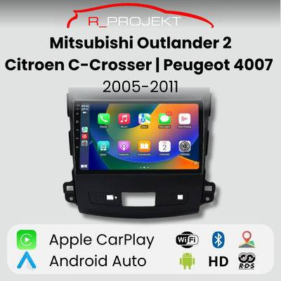 Android Auto Carplay Mitsubishi Outlander 2 Screen | Citroen C-Crosser | Peugeot 4007 2005-2011
