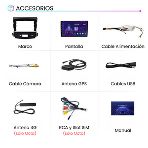 Android Auto Carplay Mitsubishi Outlander 2 Screen | Citroen C-Crosser | Peugeot 4007 2005-2011