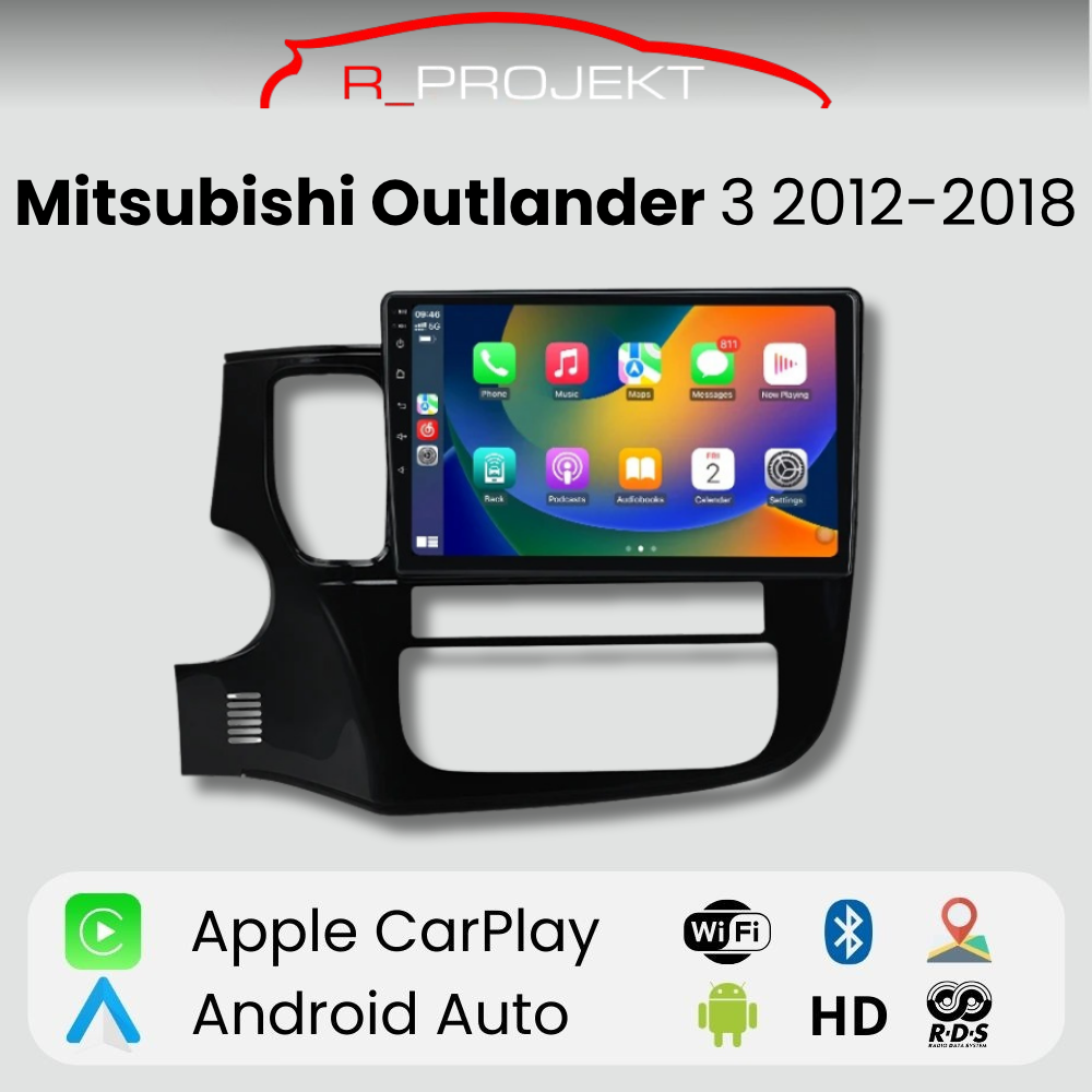 Android Auto Radio Carplay Mitsubishi Outlander 3 2012-2018