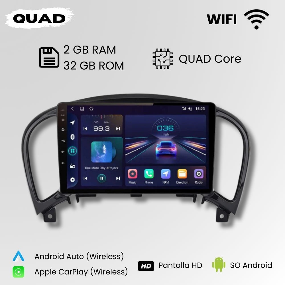 Android Autoradio Carplay Nissan Juke YF15 2010-2014