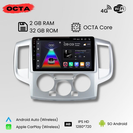 Android Auto Radio Carplay Nissan NV200 2009-2016